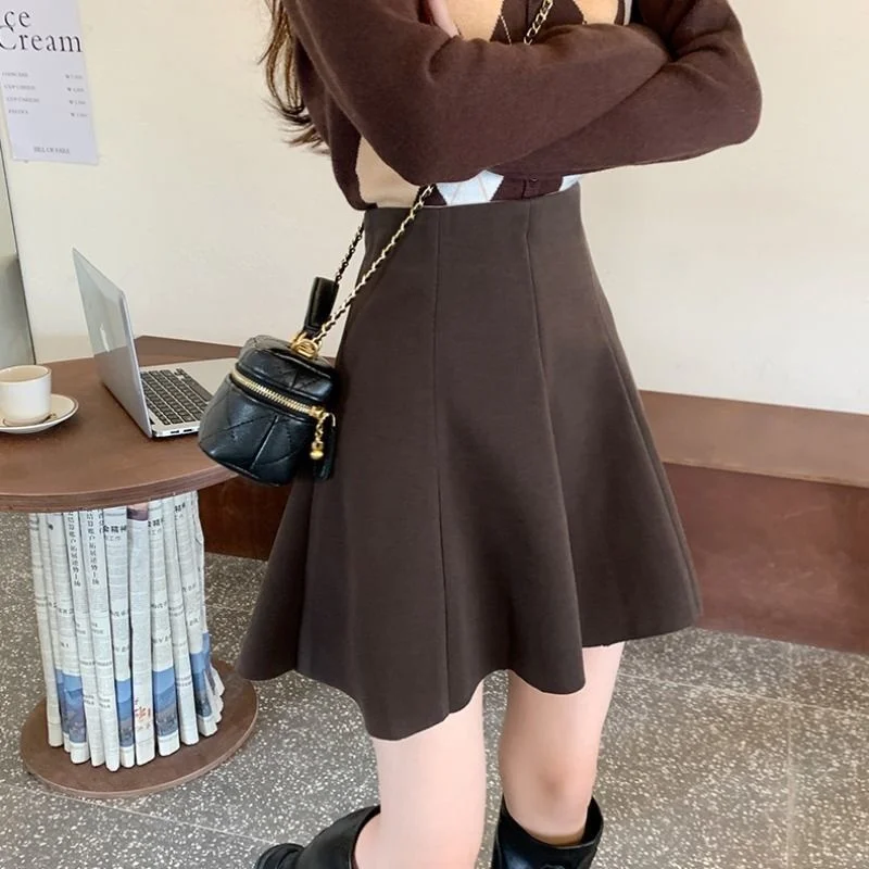 Large A-line Short Women's High Waist Autumn Winter 2023 New Small Slim Black Faldas Fashion Clothes for Women Skirts
Large A-line Short Women's High Waist Autumn Winter 2023 New Small Slim Black Faldas Fashion Clothes for Women Skirts