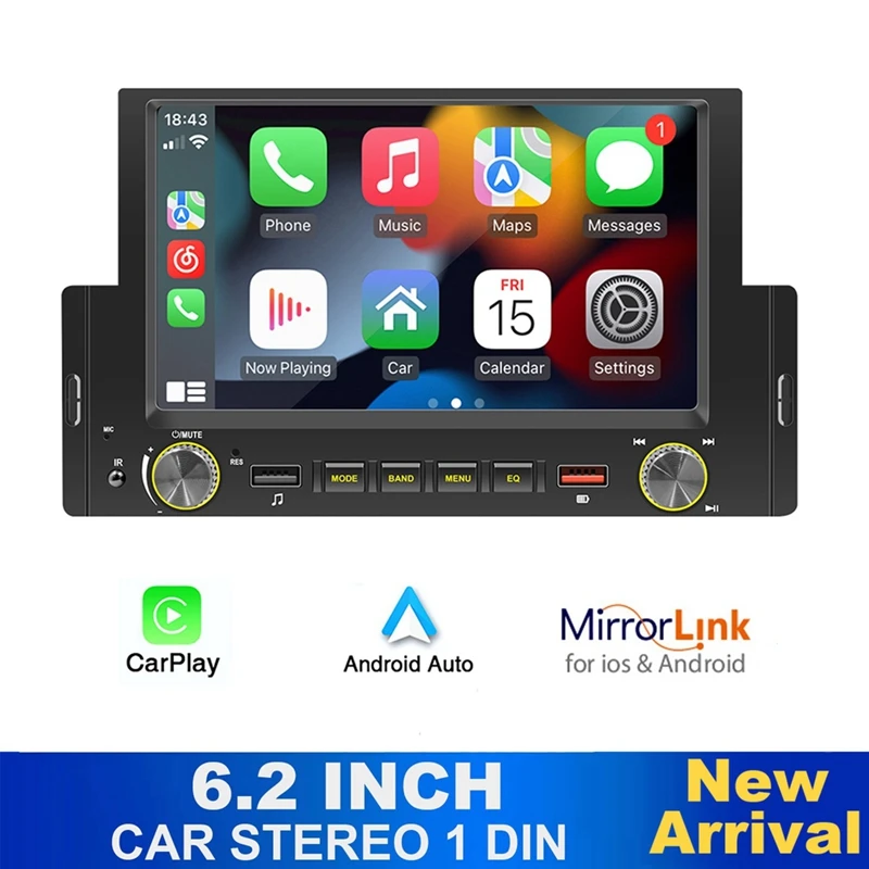 6.2 Inch MP5 Multimedia Player Autostereo Android Carplay Mirrorlink Bluetooth With Cam F170C
6.2 Inch MP5 Multimedia Player Autostereo Android Carplay Mirrorlink Bluetooth With Cam F170C