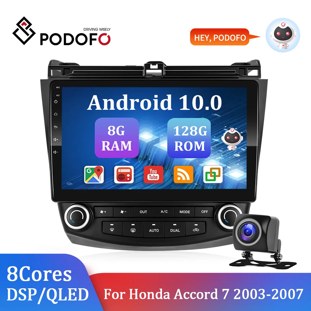 Автомобильное радио Podofo 2 Din 4G WIFI 10 дюймов AI Voice Android 10 8G + 128G 8 ядер DSP для Honda Accord 7 2003-2007 Carplay GPS Авторадио
Автомобильное радио Podofo 2 Din 4G WIFI 10 дюймов AI Voice Android 10 8G + 128G 8 ядер DSP для Honda Accord 7 2003-2007 Carplay GPS Авторадио