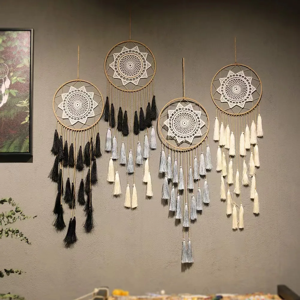 Nordic Tricolour Tassel Handmade Tassel Dream Catcher Round Dreamcatcher Home Decor Wall Home Hanging Gift for Girls Women
Nordic Tricolour Tassel Handmade Tassel Dream Catcher Round Dreamcatcher Home Decor Wall Home Hanging Gift for Girls Women