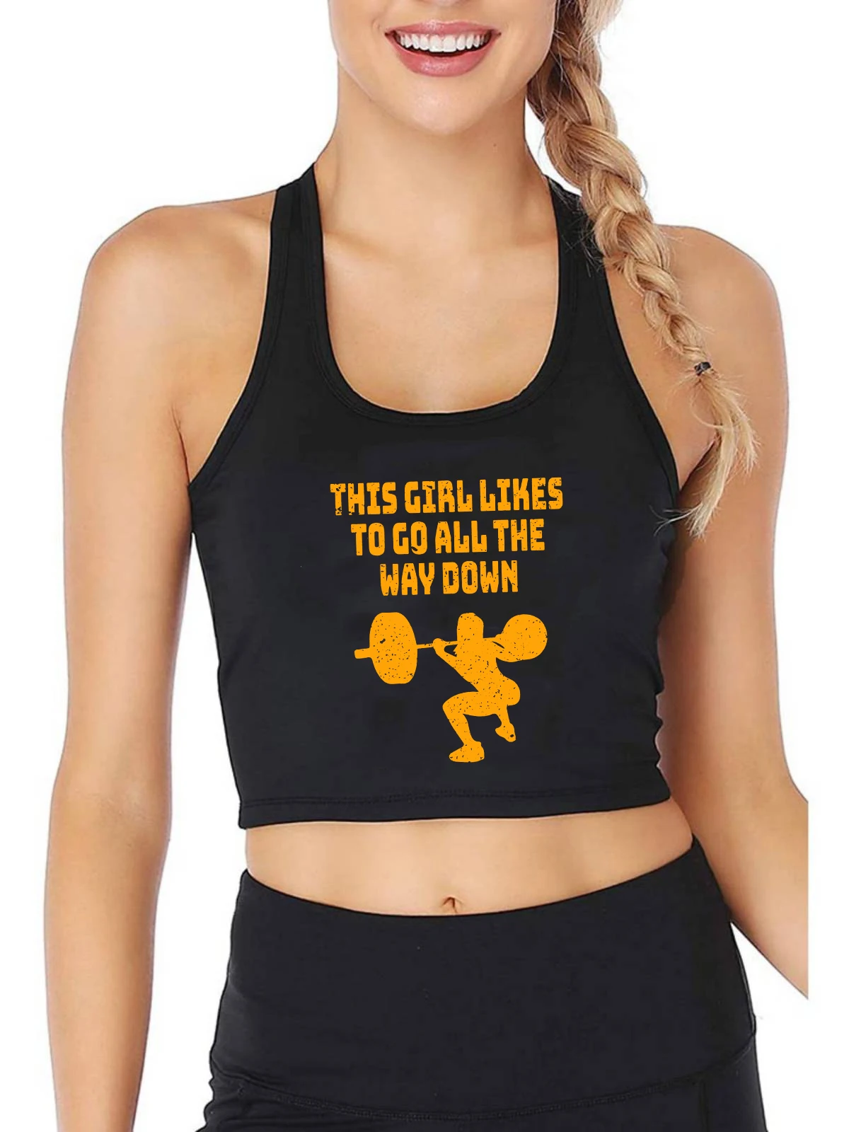 This Girl Likes To Go All The Way Down Squat Gifts Tank Top Women's Fashion Sexy Training Crop Tops Summer Camisole
This Girl Likes To Go All The Way Down Squat Gifts Tank Top Women's Fashion Sexy Training Crop Tops Summer Camisole