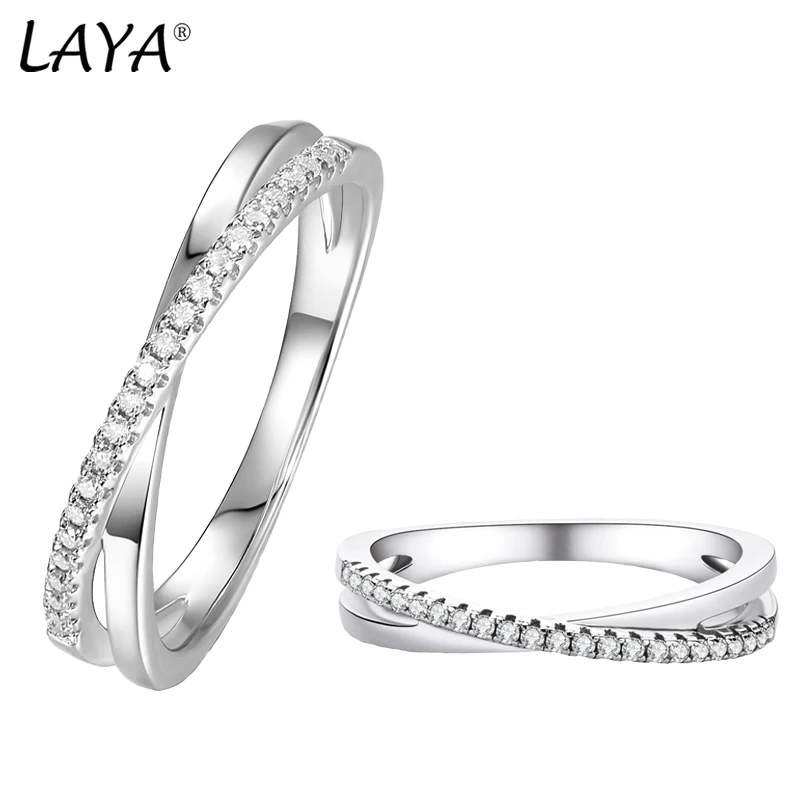 LAYA 100% 925 Sterling Silver Wedding Rings For Women Sparking Created Moissanite Ring Engagement Fine Jewelry Luxury
LAYA 100% 925 Sterling Silver Wedding Rings For Women Sparking Created Moissanite Ring Engagement Fine Jewelry Luxury