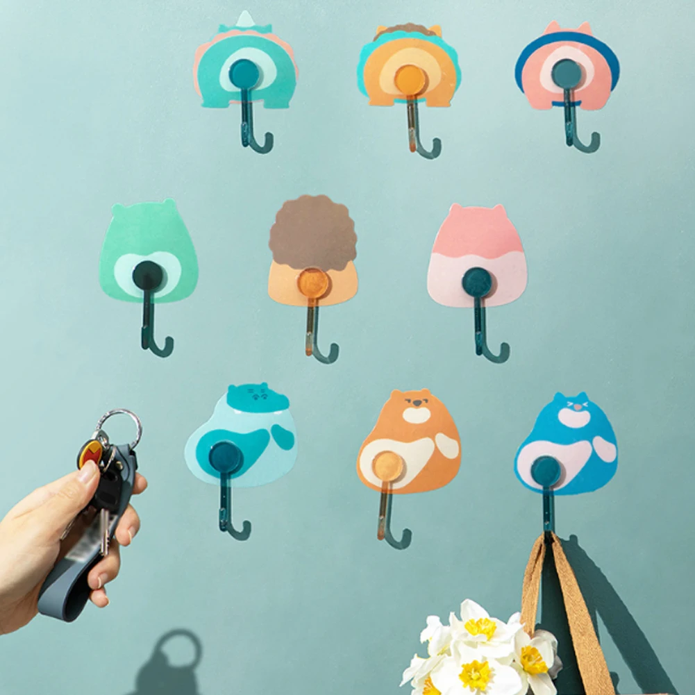 Cartoon Seamless Hook Home Storage Hanging Rack Multi-purpose Self-adhesive Punch-free Hooks Wall Door Key Towel Hat Holders
Cartoon Seamless Hook Home Storage Hanging Rack Multi-purpose Self-adhesive Punch-free Hooks Wall Door Key Towel Hat Holders