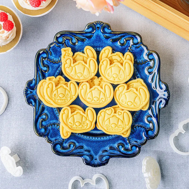 

Disney Stitch Cookie Cutter Cute Anime Figure Biscuit Mould Bakery Mold Press Sugar Cake Kitchen DIY Reusable Model Baking Tools