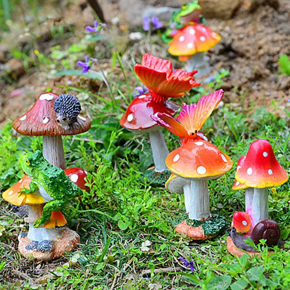 Handcrafted Mushroom Ornament Decorative Non-fading Fairy Garden Miniatures Mushroom for Patio
Handcrafted Mushroom Ornament Decorative Non-fading Fairy Garden Miniatures Mushroom for Patio