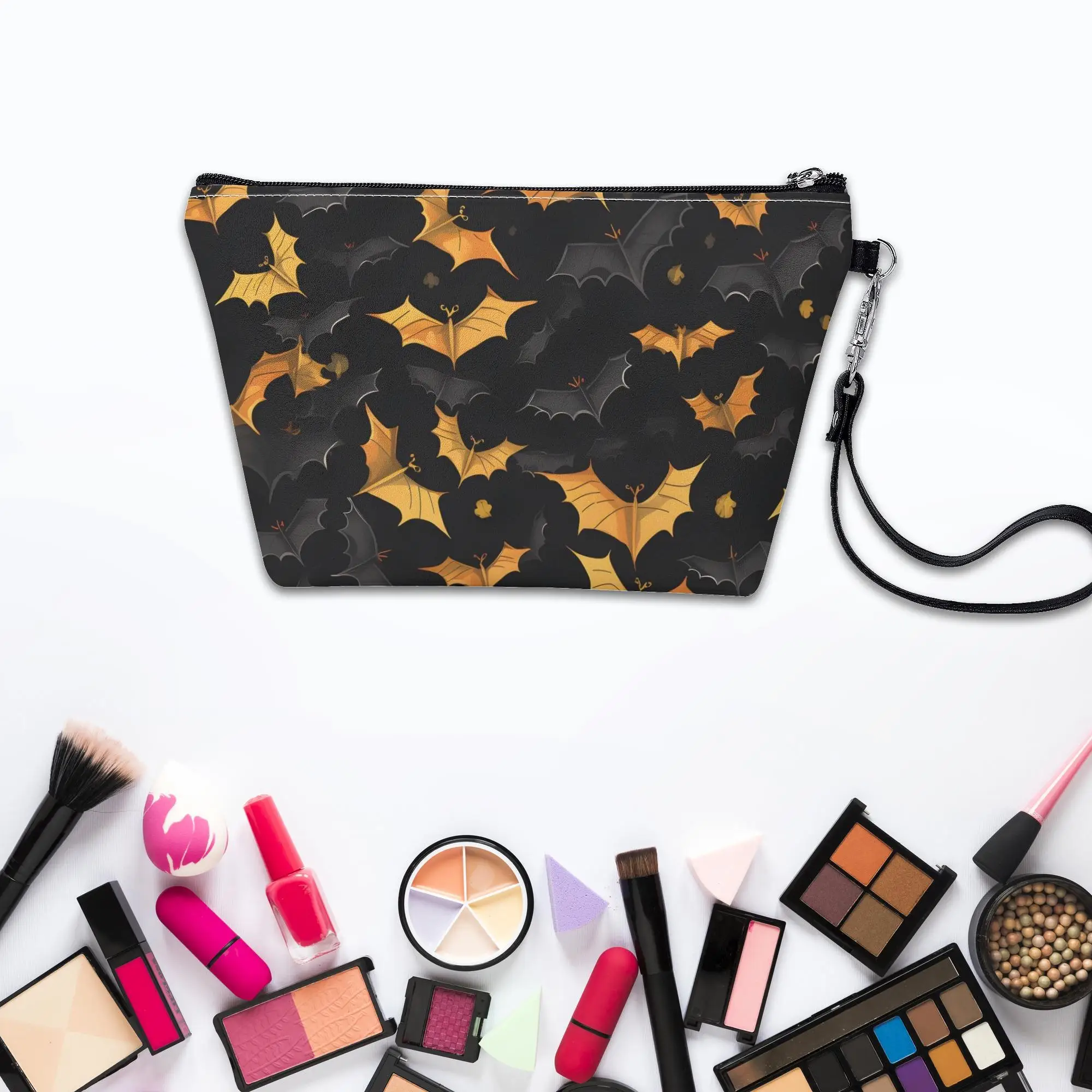 Gothic Bat Small Faux Leather Women Cosmetic Bag Portable Zipper Strap Makeup Organizer Lady For Travel
Gothic Bat Small Faux Leather Women Cosmetic Bag Portable Zipper Strap Makeup Organizer Lady For Travel