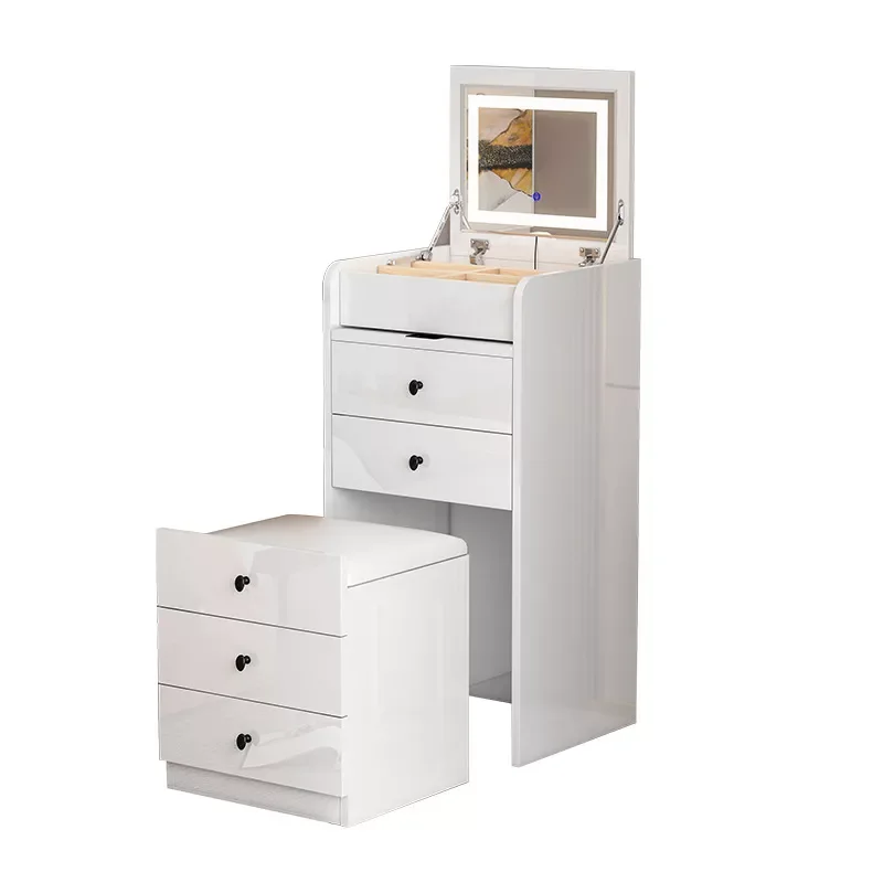 Wood Modern White Dressing Table Mirror Girl Bedroom Fashion Minimalist Vanity Table Mobile Tocador Espejo Makeup Station OB50HZ
Wood Modern White Dressing Table Mirror Girl Bedroom Fashion Minimalist Vanity Table Mobile Tocador Espejo Makeup Station OB50HZ