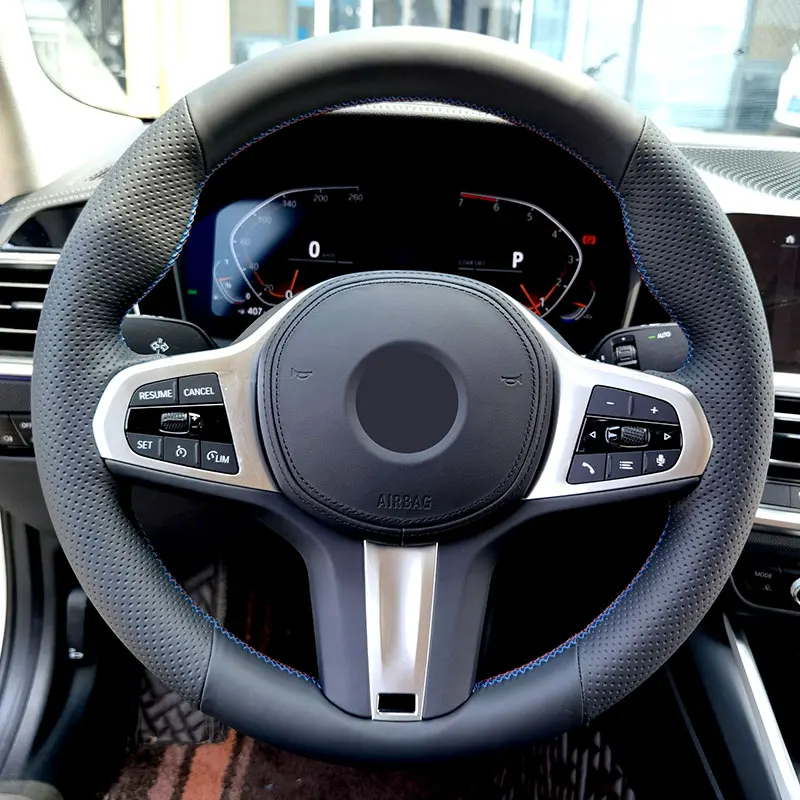 Black - red blue line Perforated Leather Steering Wheel Cover For BMW M Sport G30 G31 G32 G11 G20 G21 G01 G02 X5 G05 G14 G15 G16
Black - red blue line Perforated Leather Steering Wheel Cover For BMW M Sport G30 G31 G32 G11 G20 G21 G01 G02 X5 G05 G14 G15 G16