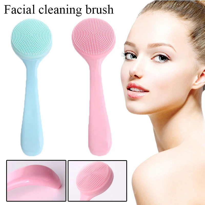 Silicone Face Cleansing Brush Double-Sided Facial Cleanser Blackhead Removal Product Pore Cleaner Exfoliator Face Scrub Brush
Silicone Face Cleansing Brush Double-Sided Facial Cleanser Blackhead Removal Product Pore Cleaner Exfoliator Face Scrub Brush