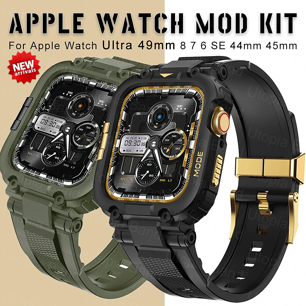 Ремешок спортивный из ТПУ для Apple Watch Ultra 49 мм, прозрачный браслет для Apple Watch 8 7 SE 6, резиновый бампер 45 мм 44 мм
Ремешок спортивный из ТПУ для Apple Watch Ultra 49 мм, прозрачный браслет для Apple Watch 8 7 SE 6, резиновый бампер 45 мм 44 мм