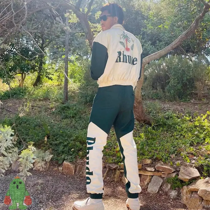 Coconut Palm Tree Print RHUDE Set Stitching Contrast Color Capsule Zip Jacket Set
Coconut Palm Tree Print RHUDE Set Stitching Contrast Color Capsule Zip Jacket Set