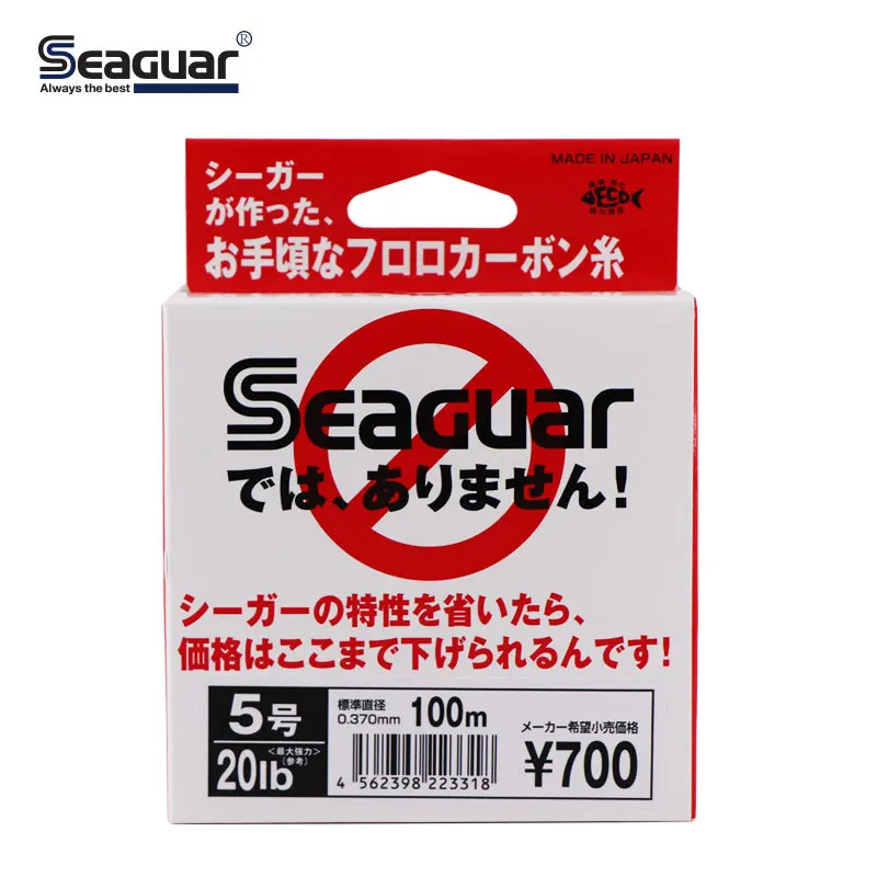 Original SEAGUAR White Label Fluorocarbon Fishing Line 100M Fluorocarbon Carbon Fiber Monofilament Carp Leader Line 4LB-20LB
Original SEAGUAR White Label Fluorocarbon Fishing Line 100M Fluorocarbon Carbon Fiber Monofilament Carp Leader Line 4LB-20LB