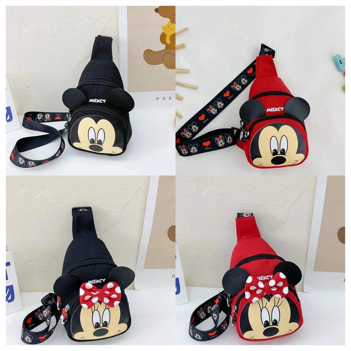 Disney Mickey Mouse Children's Chest Bag Fashion Girls' Crossbody Bag Cartoon Minnie Backpack Baby Small Bag Cute Shoulder Bag
Disney Mickey Mouse Children's Chest Bag Fashion Girls' Crossbody Bag Cartoon Minnie Backpack Baby Small Bag Cute Shoulder Bag
