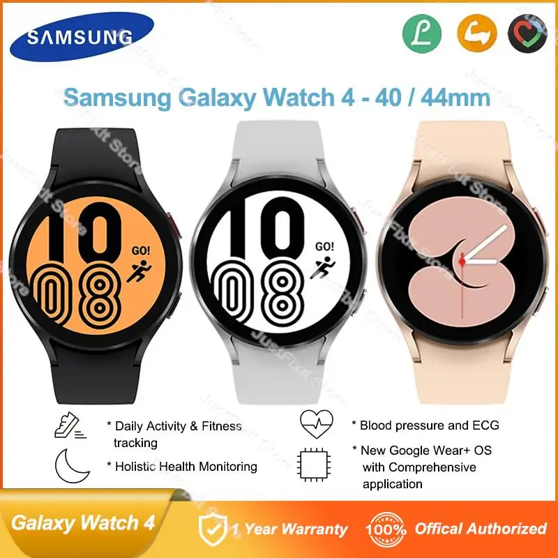 

Samsung Galaxy Watch4 40mm 44mm Smartwatch Super AMOLED Display SM-R860 R870 Bluetooth v5.0 ECG Fitness NFC 4G Smart Watch