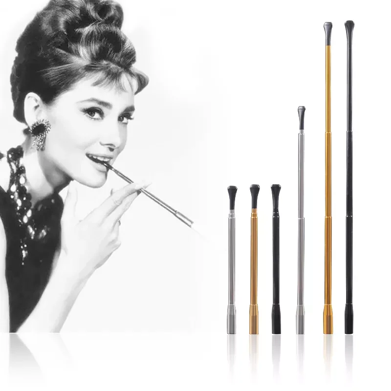 Hepburn Same Paragraph Cigarette Holder Retro Filter Smoking Pipes Telescopic Long Rod Photo Performance Prop Mouthpiece cigaret
Hepburn Same Paragraph Cigarette Holder Retro Filter Smoking Pipes Telescopic Long Rod Photo Performance Prop Mouthpiece cigaret