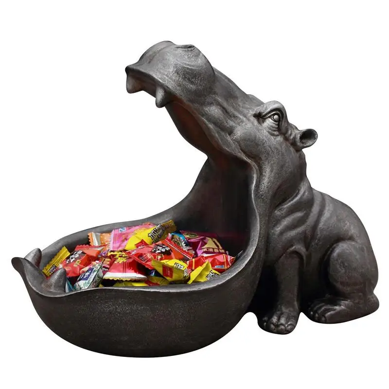 Resin Hippo Statue Hippopotamus Sculpture Figurine Key Candy Container Sundries Storage Holder Decoration Home Table Decoration
Resin Hippo Statue Hippopotamus Sculpture Figurine Key Candy Container Sundries Storage Holder Decoration Home Table Decoration