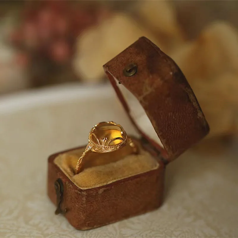 Luxury Agate Yellow Crystal Women's Ring Open Adjustable Finger Rings Party Wedding Statement Jewelry Bijoux
Luxury Agate Yellow Crystal Women's Ring Open Adjustable Finger Rings Party Wedding Statement Jewelry Bijoux