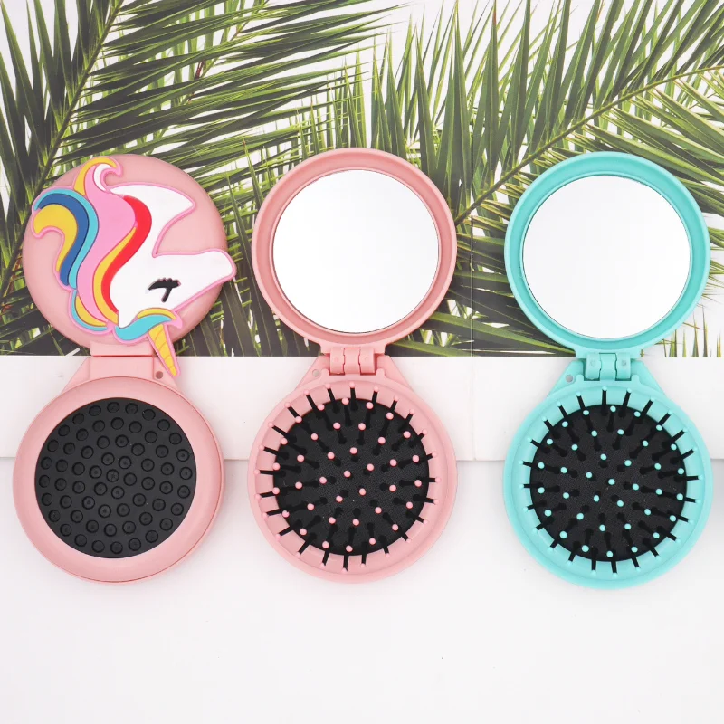 Cute Massage Folding Mirror Hair Brush Mini Pocket Mirror with Comb Portable Pocket Girl Hair Brush with Mirror Styling Tool
Cute Massage Folding Mirror Hair Brush Mini Pocket Mirror with Comb Portable Pocket Girl Hair Brush with Mirror Styling Tool