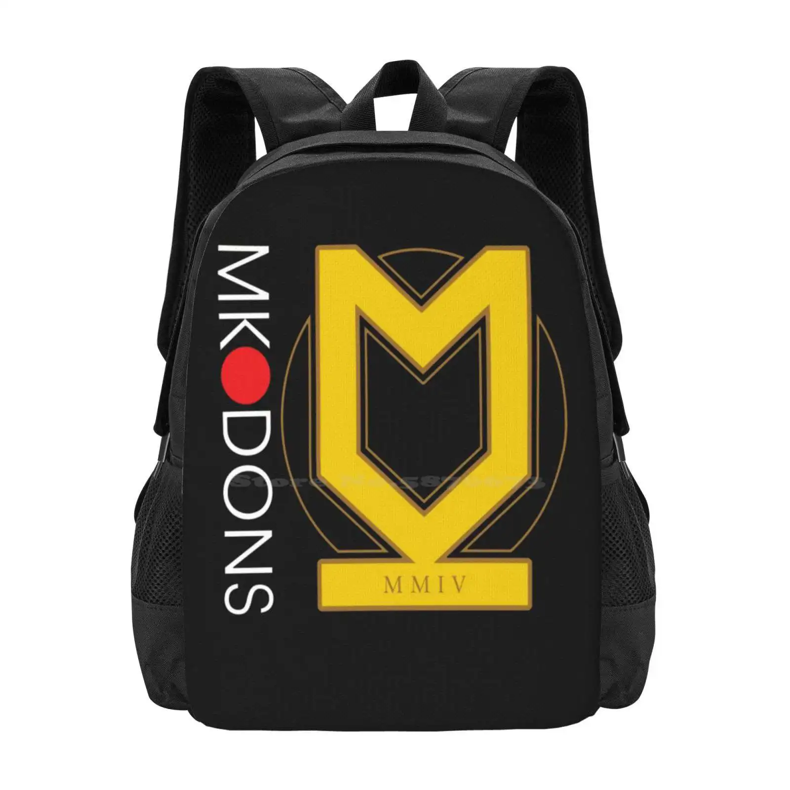 Dons Fc Backpack For Student School Laptop Travel Bag Milton Keynes Town Football Club English England Gold Efl Training Home 
Dons Fc Backpack For Student School Laptop Travel Bag Milton Keynes Town Football Club English England Gold Efl Training Home