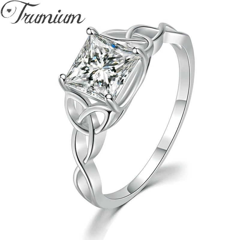 Trumium Vintage 925 Sterling Silver Engagement Ring Cubic Zircon Promise Simulated Diamond Ring for Women Jewelry Free Engraving
Trumium Vintage 925 Sterling Silver Engagement Ring Cubic Zircon Promise Simulated Diamond Ring for Women Jewelry Free Engraving