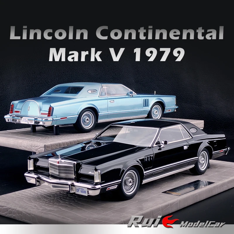 Оригинальная фабрика ограниченного выпуска 1:18 Lincoln Continental Mark V 1979 классическая