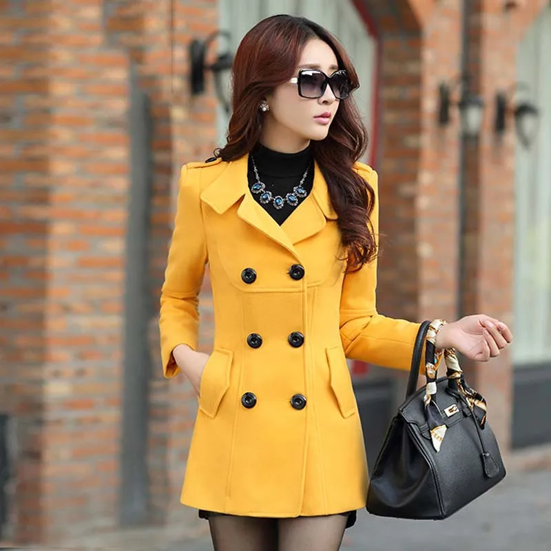 Autumn Winter Woolen Windbreaker Women Short Overcoat Korean Lapel Slim Woolen Coat Fashion Thick Wool Jacket Female Outerwear
Autumn Winter Woolen Windbreaker Women Short Overcoat Korean Lapel Slim Woolen Coat Fashion Thick Wool Jacket Female Outerwear