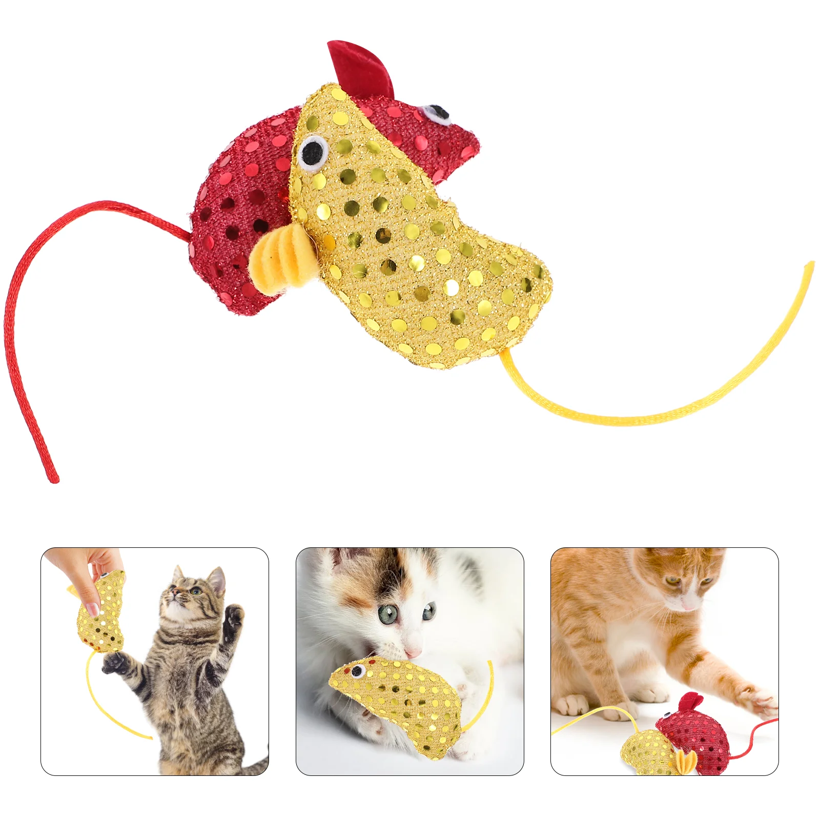 4 Pcs Catnip Toy Biting Toys Mouse Indoor Cats Pets Vocalize Mice Shape Kitten Sequins
4 Pcs Catnip Toy Biting Toys Mouse Indoor Cats Pets Vocalize Mice Shape Kitten Sequins