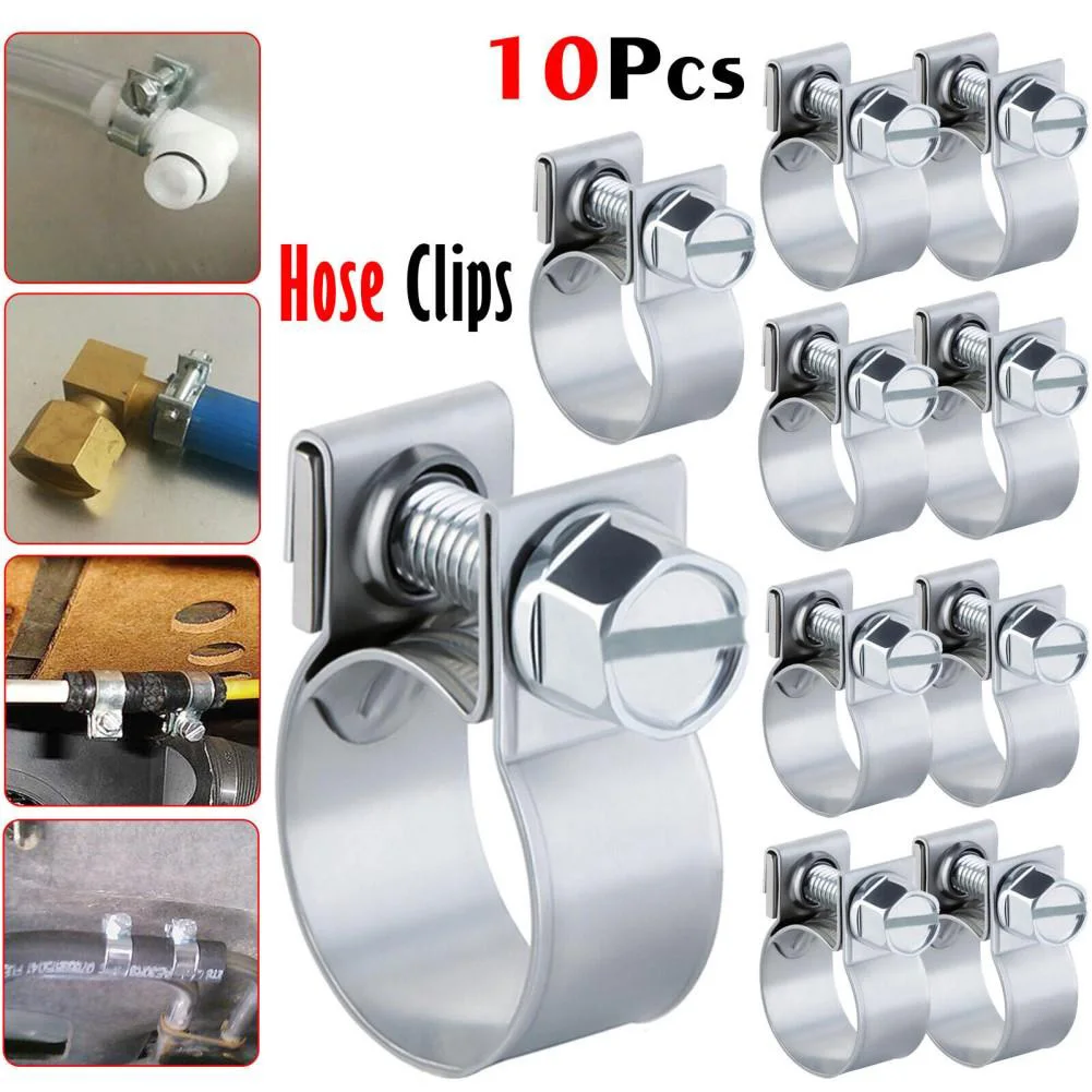 10pcs Fuel Line Jubilee Hose Clips Clamp Diesel Petrol Pipe Coolant Radiator Carbon Steel Galvanized Pipe Fittings Fixing Tool
10pcs Fuel Line Jubilee Hose Clips Clamp Diesel Petrol Pipe Coolant Radiator Carbon Steel Galvanized Pipe Fittings Fixing Tool