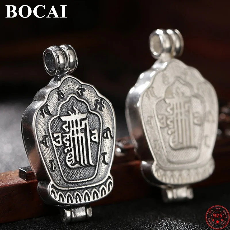 BOCAI S925 Sterling Silver Charm Pendants 2022 New Fashion Six Syllable Mantra Gawu Box Pure Argentum Jewelry Amulet for Women
BOCAI S925 Sterling Silver Charm Pendants 2022 New Fashion Six Syllable Mantra Gawu Box Pure Argentum Jewelry Amulet for Women