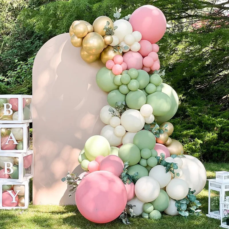 Macaron Pink воздушные шары-гирлянды арочный комплект шары из латекса для свадьбы дня