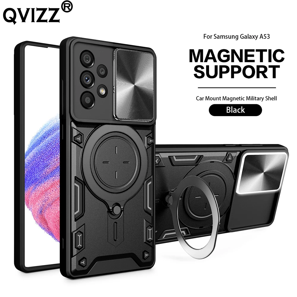 Slide Camera Case for Samsung Galaxy A33 5G Car Mount Magnetic Stand Military Shockproof Luxury Phone Cover SamsungA33 GalaxyA33
Slide Camera Case for Samsung Galaxy A33 5G Car Mount Magnetic Stand Military Shockproof Luxury Phone Cover SamsungA33 GalaxyA33