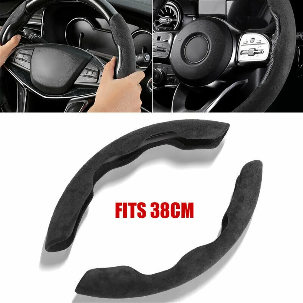 2pcs Black Universal 37-38cm Car Steering Wheel Booster Cover Non-Slip Plush Accessories Protective Sleeve Interior Parts
2pcs Black Universal 37-38cm Car Steering Wheel Booster Cover Non-Slip Plush Accessories Protective Sleeve Interior Parts