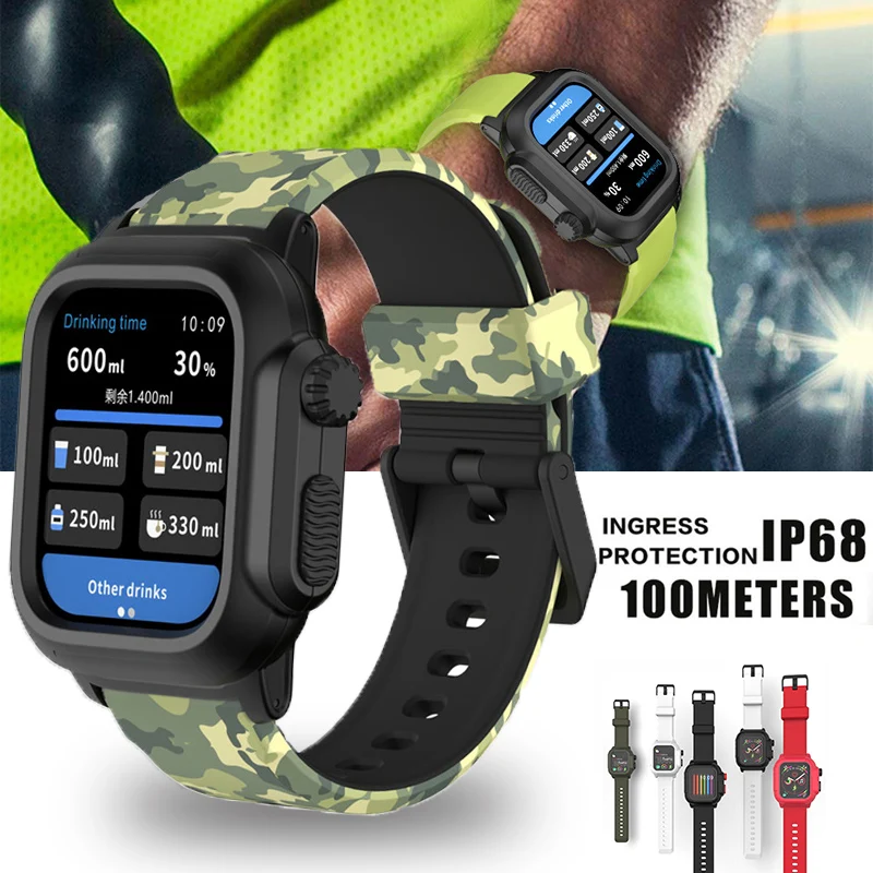 Camouflage Sport Strap for Apple Watch Series 8/7 45mm 40mm 44mm 42mm Waterproof Silicone Case Strap iWatch 6 SE 5 4 3 Wristband
Camouflage Sport Strap for Apple Watch Series 8/7 45mm 40mm 44mm 42mm Waterproof Silicone Case Strap iWatch 6 SE 5 4 3 Wristband