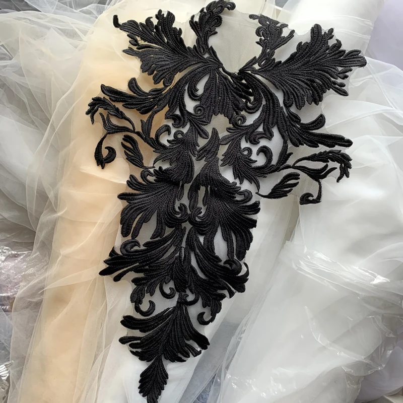 French Lace Handmade Wedding Dress Applique DIY Bridal Headdress White Black Red Lace Collar Lace Fabric Patch
French Lace Handmade Wedding Dress Applique DIY Bridal Headdress White Black Red Lace Collar Lace Fabric Patch