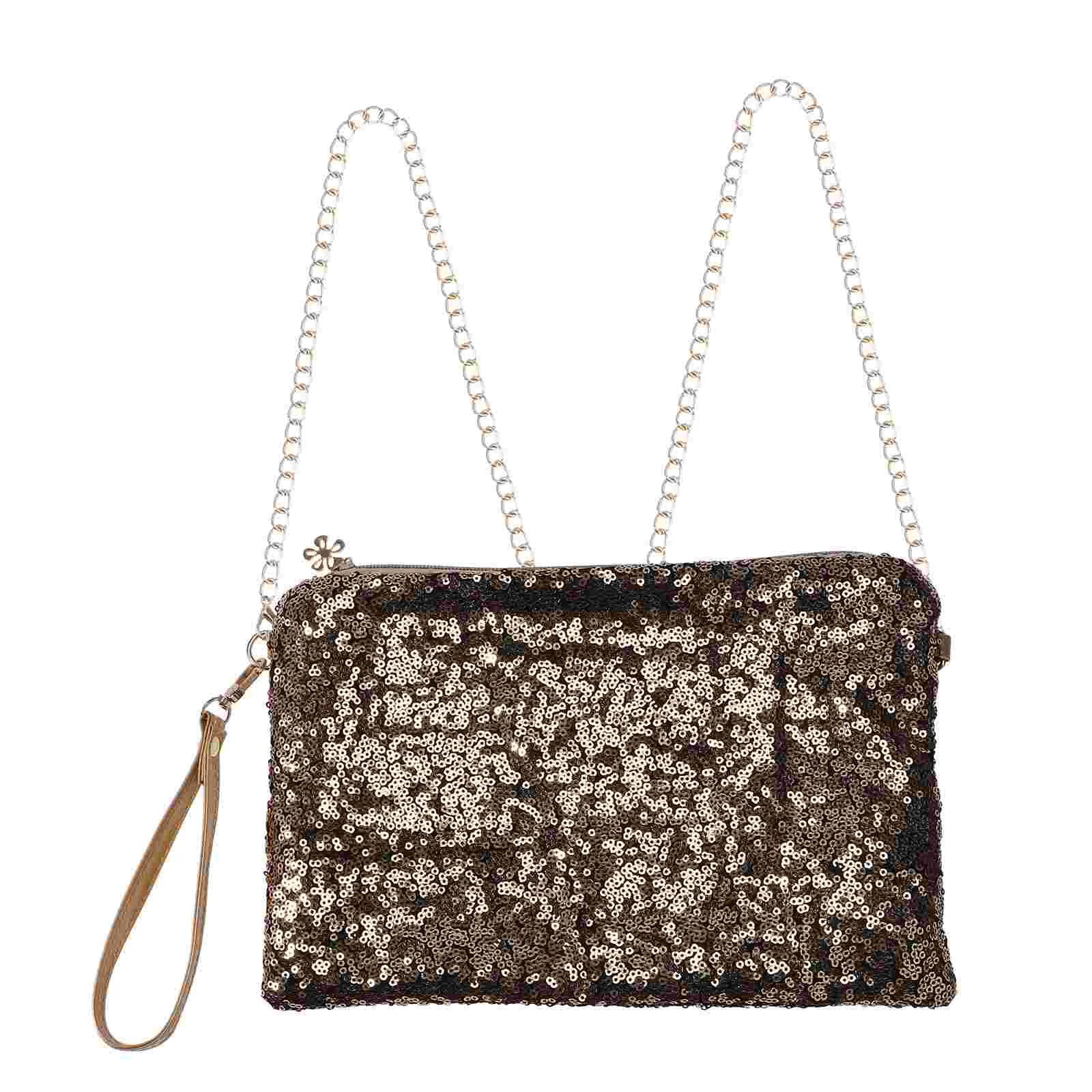 1pc Sequins Handbag Portable Chic Sequins Clutch Bag Party Handbag for Female Ladies
1pc Sequins Handbag Portable Chic Sequins Clutch Bag Party Handbag for Female Ladies