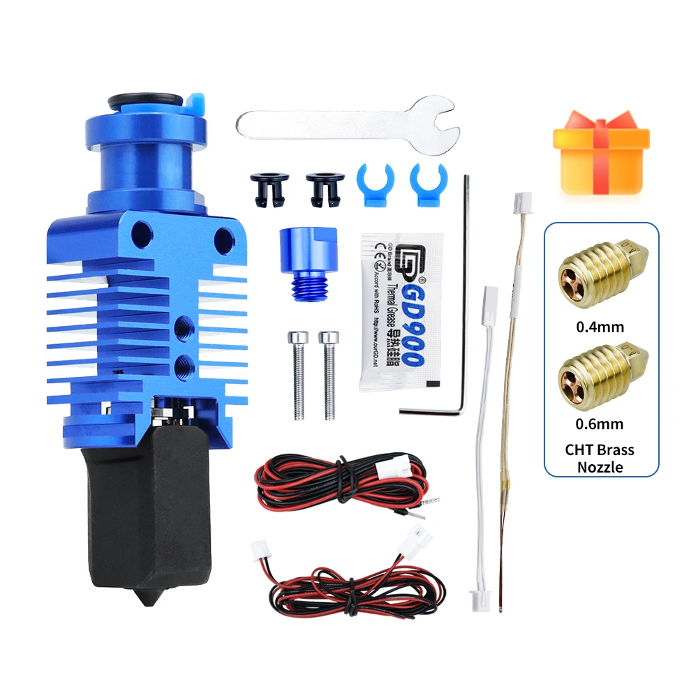 Upgrade E3 High Speed Print Head for Ender 3,V2/CR10,10S/VORON 2.4 Extruder J-head Fast Printing Extruder J-head
Upgrade E3 High Speed Print Head for Ender 3,V2/CR10,10S/VORON 2.4 Extruder J-head Fast Printing Extruder J-head