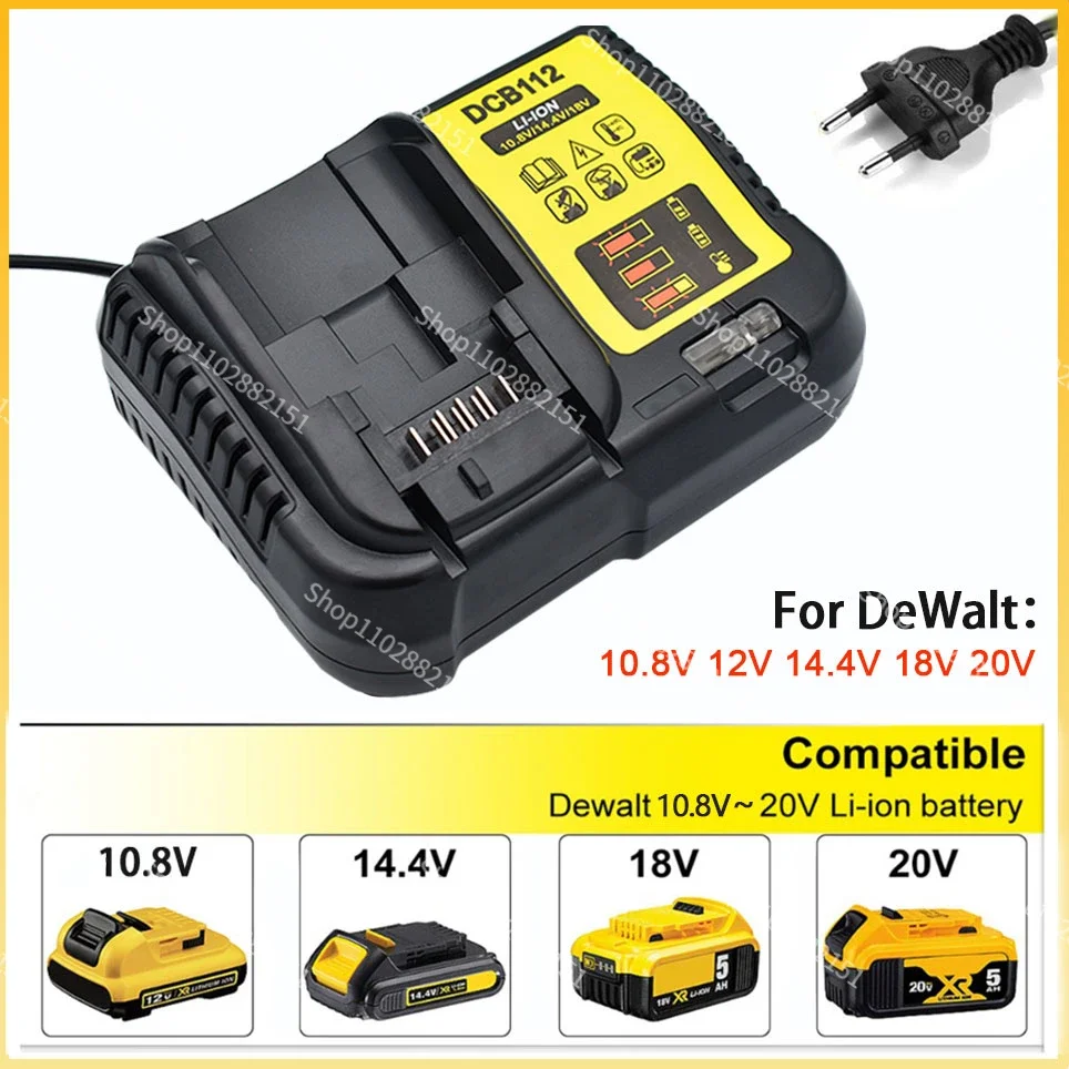 for Dewalt DCB112 Battery Charger DCB180 DCB120 DCB127 DCB200 DCB206 DCB205 DCB201 DCB101 DCB107 DCB118 DCB105 charger
for Dewalt DCB112 Battery Charger DCB180 DCB120 DCB127 DCB200 DCB206 DCB205 DCB201 DCB101 DCB107 DCB118 DCB105 charger