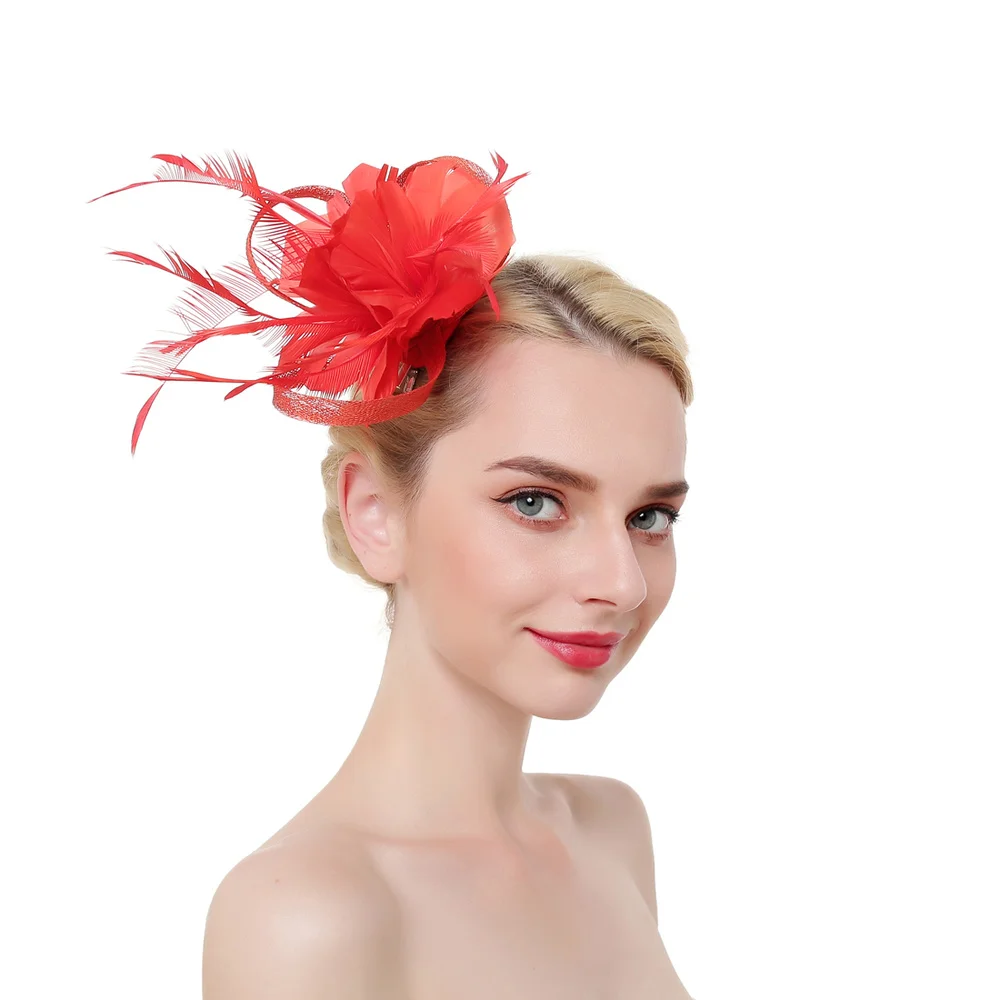 Wedding Party Bride Feather Flower Hair Clip Charming Headband Ladies Day Race Royal Horse Show Feather Tiara Hair Accessories
Wedding Party Bride Feather Flower Hair Clip Charming Headband Ladies Day Race Royal Horse Show Feather Tiara Hair Accessories