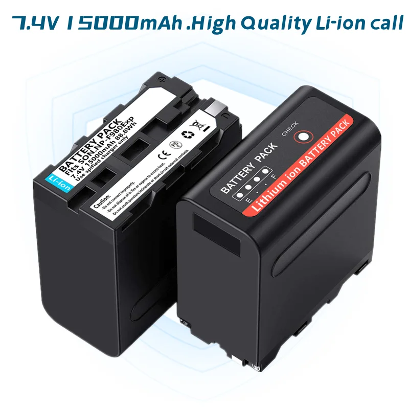 15000mAh NP-F980 F960 F970 NPF980 Canon batterie mit USB-lade ausgang für Sony CCD-TRV35 TRV940 CCD-RV100 DCR-TR7Series
15000mAh NP-F980 F960 F970 NPF980 Canon batterie mit USB-lade ausgang für Sony CCD-TRV35 TRV940 CCD-RV100 DCR-TR7Series
