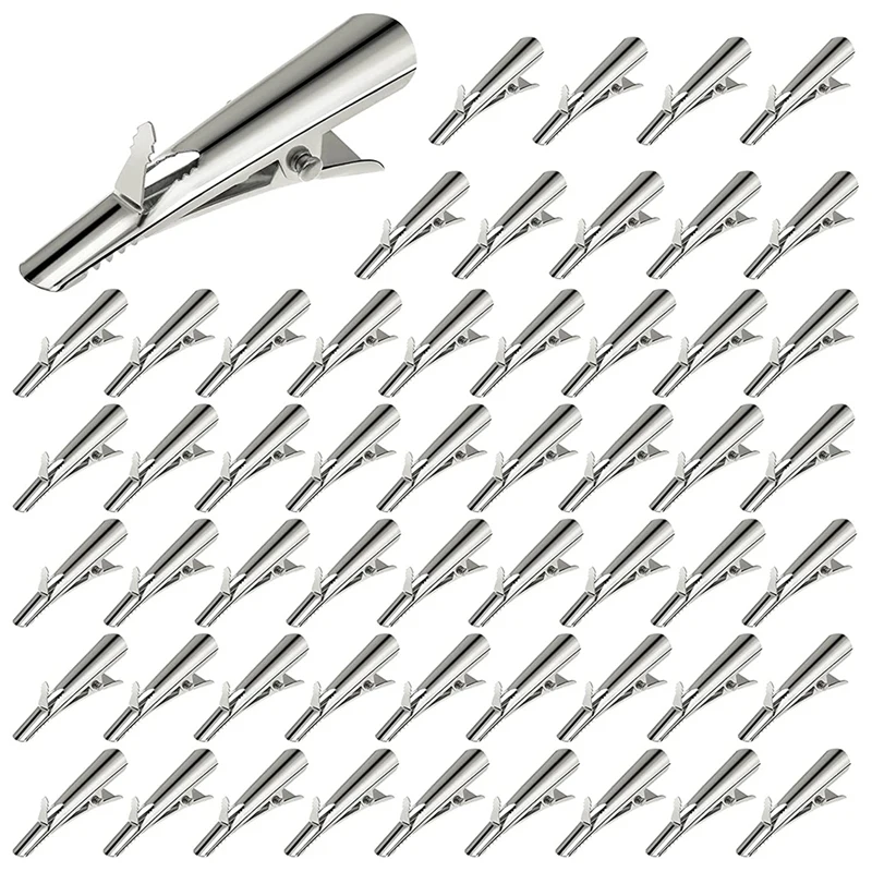 100-Pcs Mini Metal Alligator Clips for Crafts - Small Roach Clips Spring Clips Clamps 45mm Alligator Hair Clips
100-Pcs Mini Metal Alligator Clips for Crafts - Small Roach Clips Spring Clips Clamps 45mm Alligator Hair Clips