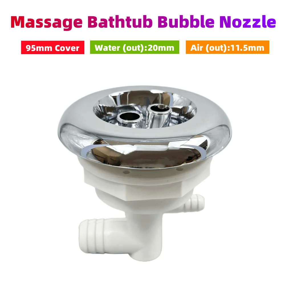 Φ95mm Cover Double Hole Rotary Bathtub Spa Jet Nozzle ABS Cover PVC Body Massage Bathtub Bubble Nozzle Hot Tub Water Jet Nozzle
Φ95mm Cover Double Hole Rotary Bathtub Spa Jet Nozzle ABS Cover PVC Body Massage Bathtub Bubble Nozzle Hot Tub Water Jet Nozzle