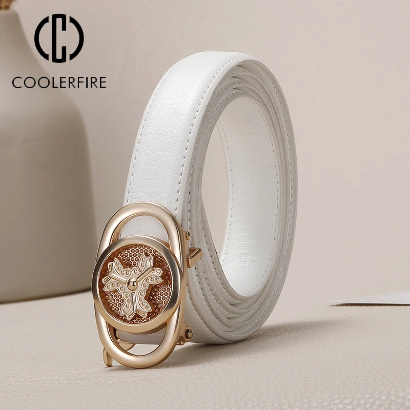 Women Belts Cowskin Genuine Leather Fashion Jeans Dress Flower Diamond Automatic Buckle Belts for Lady High Quality Belt LB2303
Women Belts Cowskin Genuine Leather Fashion Jeans Dress Flower Diamond Automatic Buckle Belts for Lady High Quality Belt LB2303