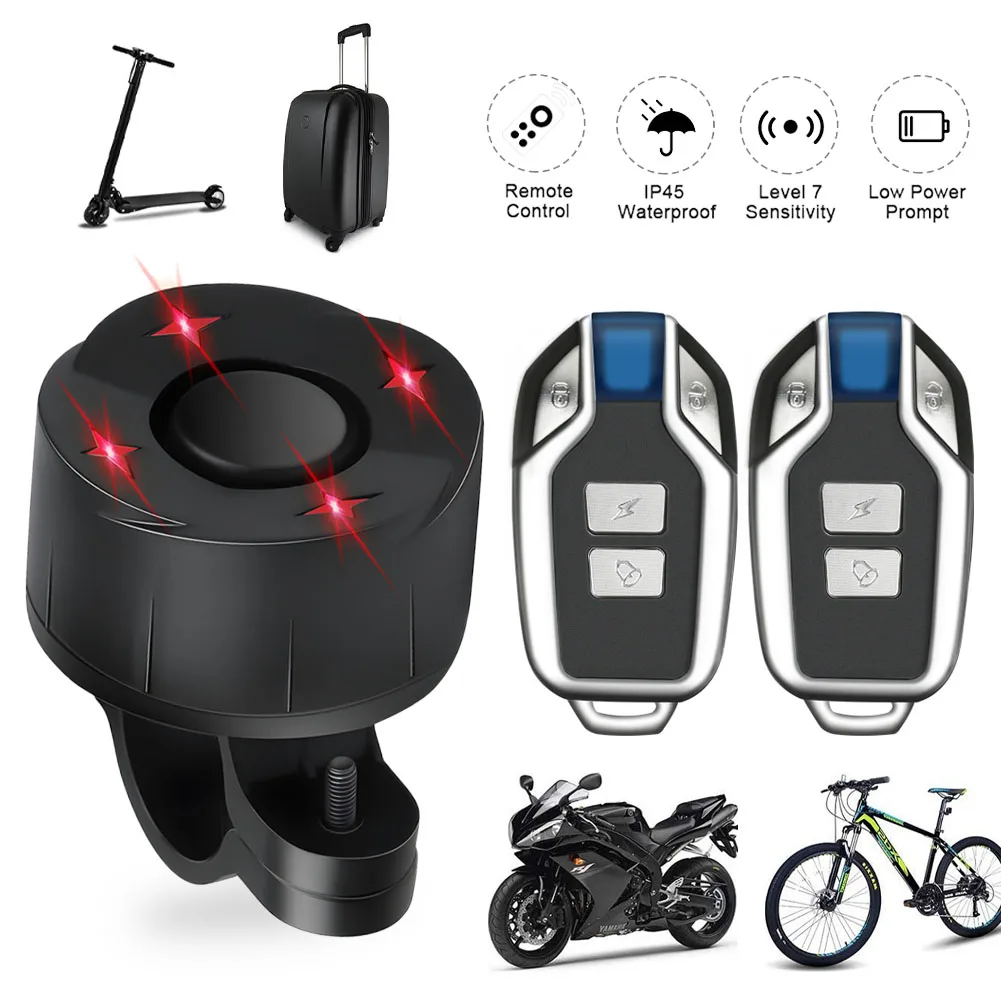 Bike Burglar Alarm Tail Light USB Rechargeable Waterproof Remote Call Wireless Control Smart Brake Taillight Bike Finder Horn
Bike Burglar Alarm Tail Light USB Rechargeable Waterproof Remote Call Wireless Control Smart Brake Taillight Bike Finder Horn
