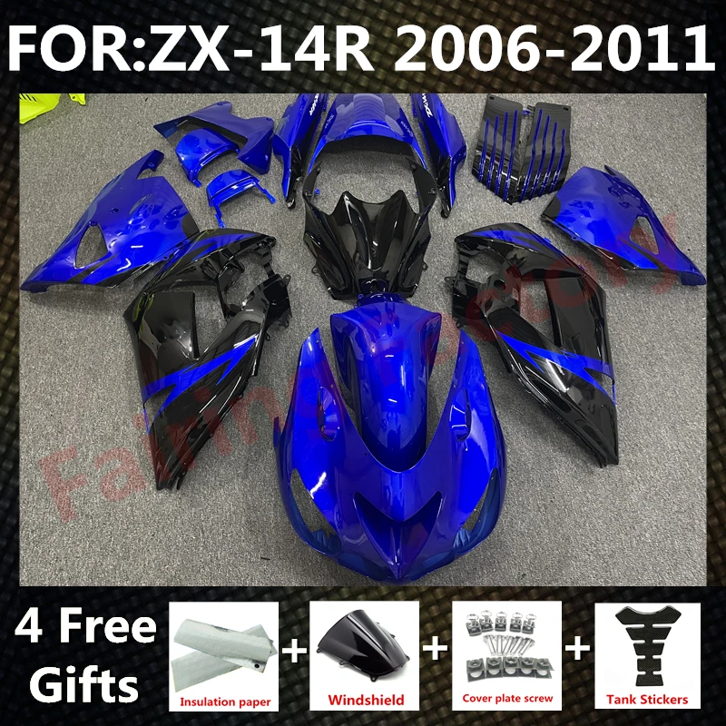 Motorcycle Fairings Kit for Ninja ZX-14R 2006 2007 2008 2009 2010 2011 ZX14R zx 14r 06 07 08 bodywork fairing set blue black
Motorcycle Fairings Kit for Ninja ZX-14R 2006 2007 2008 2009 2010 2011 ZX14R zx 14r 06 07 08 bodywork fairing set blue black