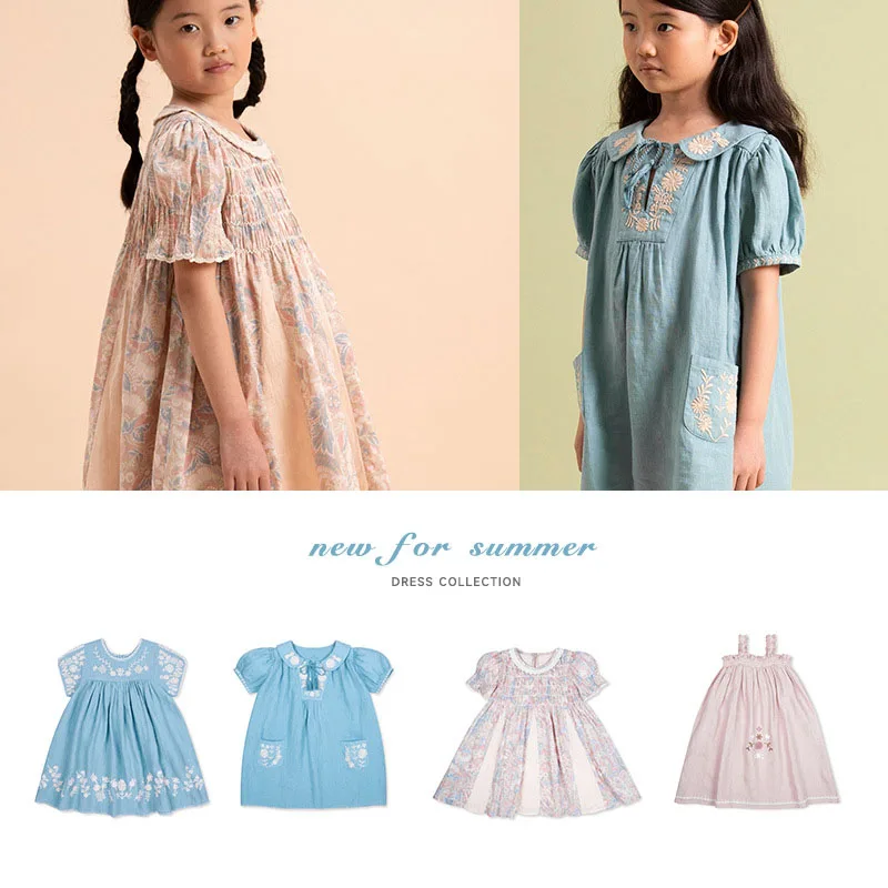 Girls dress 2022 summer new product pastoral style hand-embroidered vintage and high-end princess dress girl skirt
Girls dress 2022 summer new product pastoral style hand-embroidered vintage and high-end princess dress girl skirt