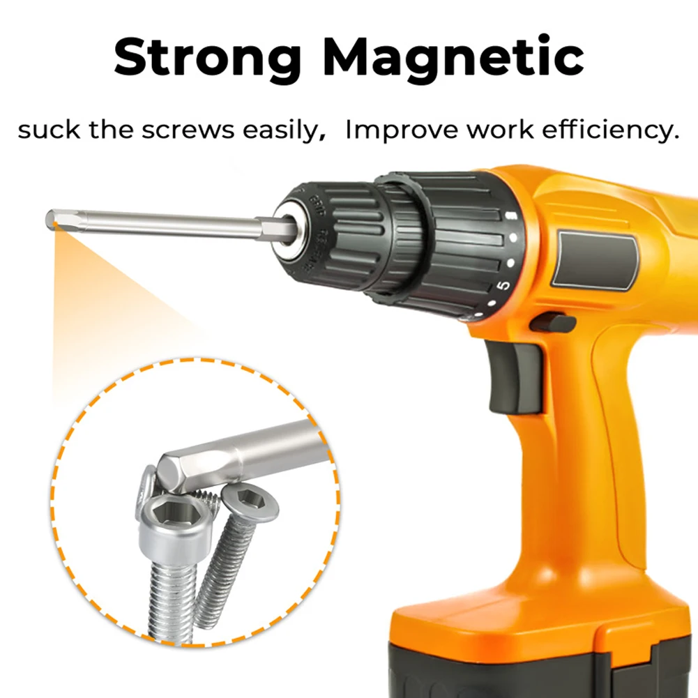 6pcs 100mm Length Hex Head Wrench Screwdriver Drill Bit Magnetic Hex Screwdriver Set H1/8 Screw Driver Bits Magnetic Tip
6pcs 100mm Length Hex Head Wrench Screwdriver Drill Bit Magnetic Hex Screwdriver Set H1/8 Screw Driver Bits Magnetic Tip