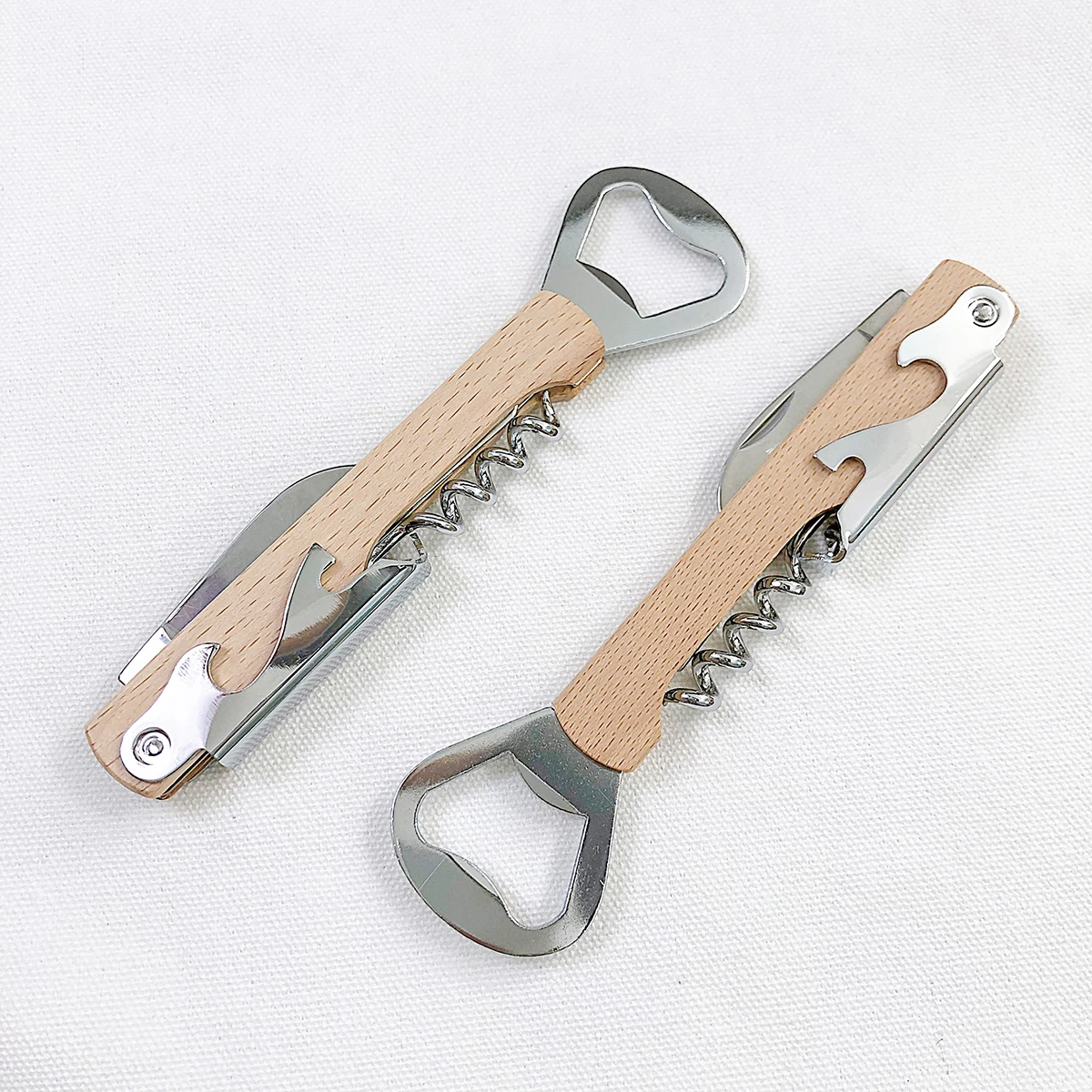 10pc Multifunctional Wood Wine Corkscrew with Knife & Beer Opener Wooden Handle Stainless Steel Corkscrew Wine Bottle Openers
10pc Multifunctional Wood Wine Corkscrew with Knife & Beer Opener Wooden Handle Stainless Steel Corkscrew Wine Bottle Openers