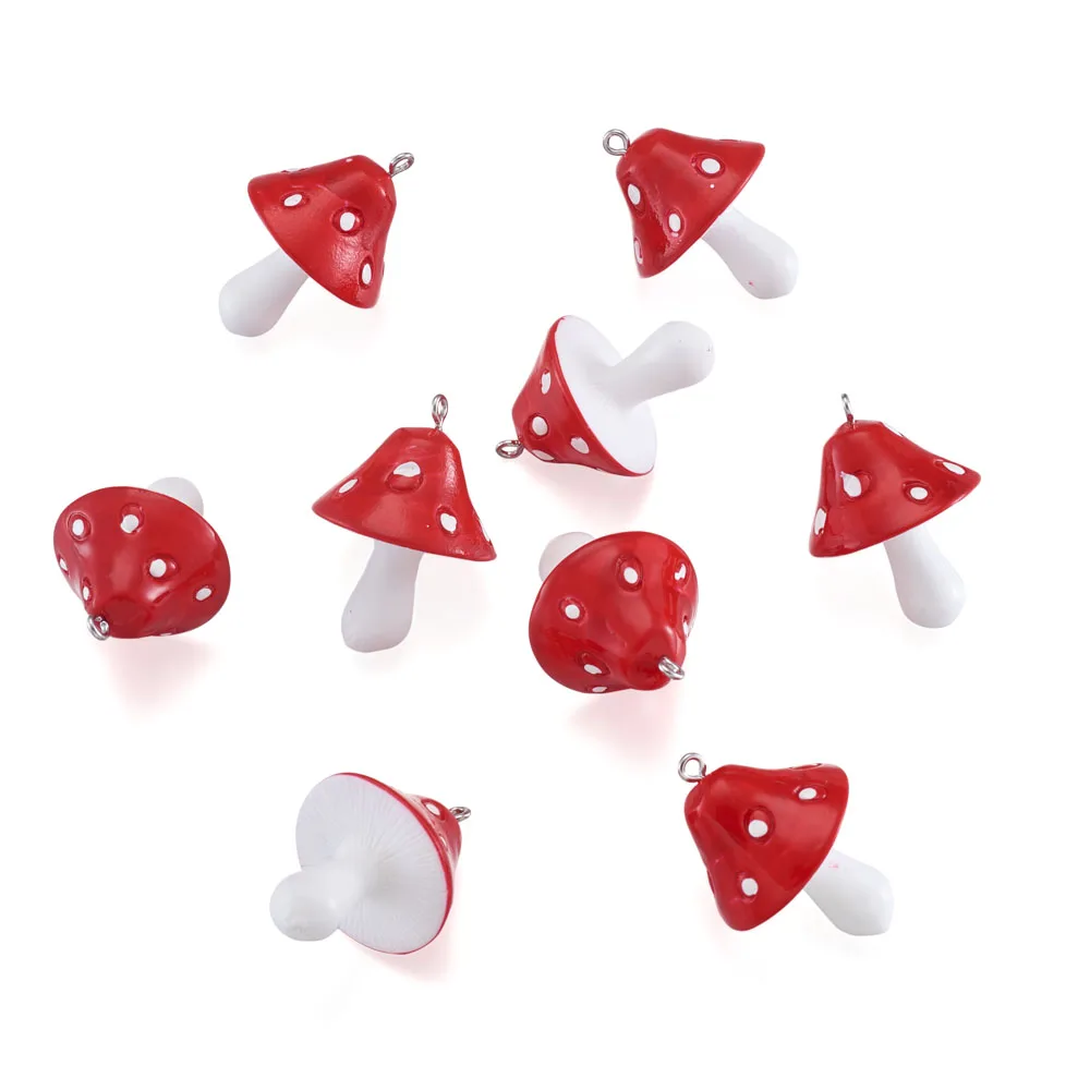 200Pcs Resin Pendants Red Mushroom Charms For DIY Dangle Earrings Necklace Keychains Bracelet Jewelry Making Accessories
200Pcs Resin Pendants Red Mushroom Charms For DIY Dangle Earrings Necklace Keychains Bracelet Jewelry Making Accessories