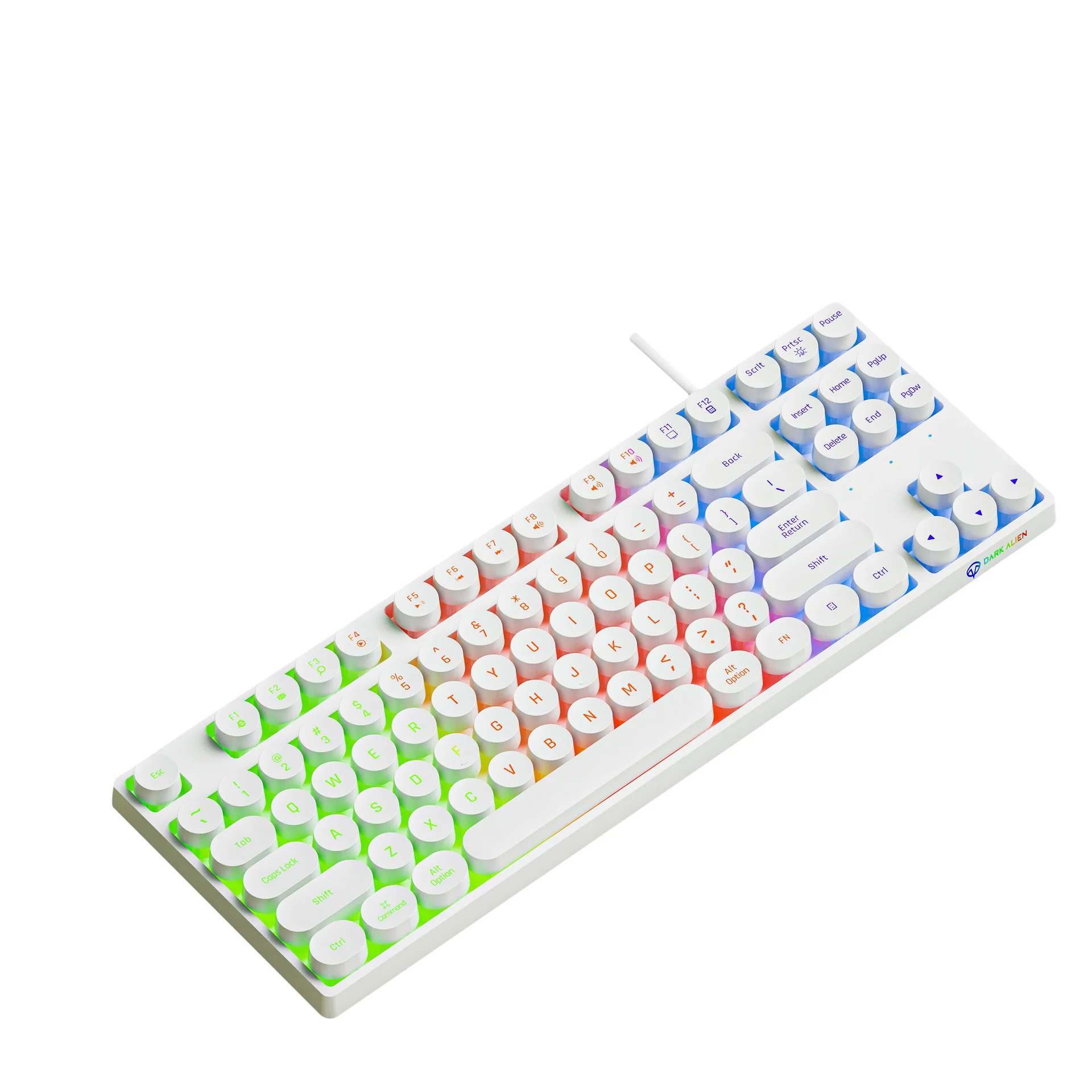 87 Key Wired Keyboard Retro Punk Keycap Waterproof Multi Category Color Game Keyboard
87 Key Wired Keyboard Retro Punk Keycap Waterproof Multi Category Color Game Keyboard