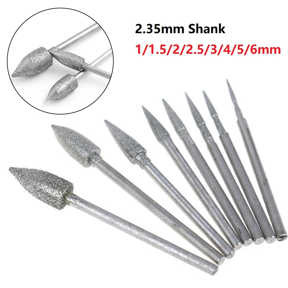 6/8Pcs 1-6mm Diamond Grinding Head Needle Bits Burrs Engraving Carving Grinding Tool Needle Jade Stone Carving Engraving Tool
6/8Pcs 1-6mm Diamond Grinding Head Needle Bits Burrs Engraving Carving Grinding Tool Needle Jade Stone Carving Engraving Tool